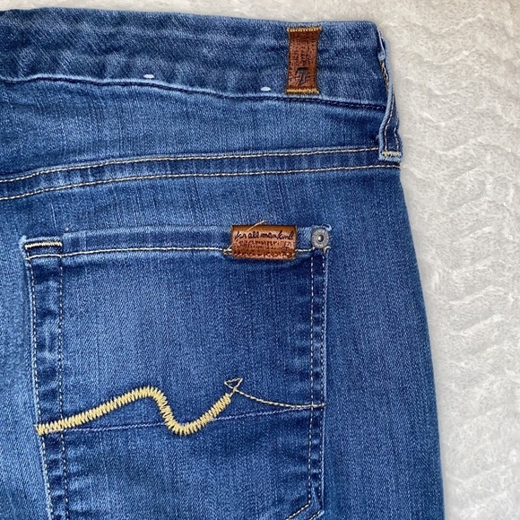 7SEVEN FOR ALL MANKIND KIMMIE CROP MID RISE SOFT STRETCH TAPERED LEG SLIM FIT - Picture 10 of 15